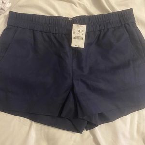 Size 4 jcrew navy shorts. Never worn. Tags on